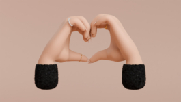 characterized cgi hands form a heart shape